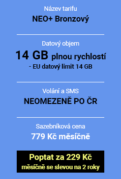 podpultový tarif NEO+ Bronzový