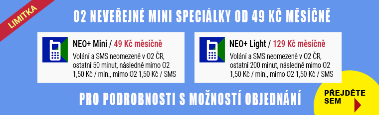 O2 limitované mini speciálky od 49 Kč