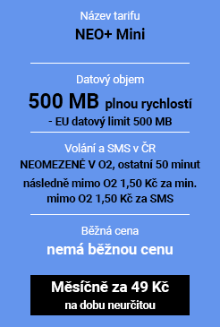 podpultový tarif NEO+ Mini