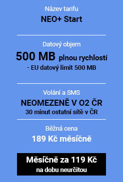 podpultový tarif NEO+ Start
