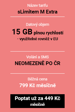 podpultový tarif sLimitem M Extra