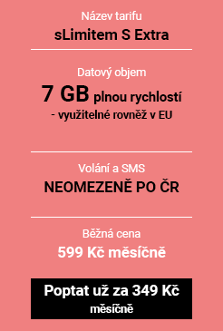 podpultový tarif sLimitem S Extra